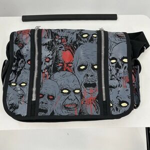 Zombie Graphic Messenger Bag / Crossbody Shoulder Bag